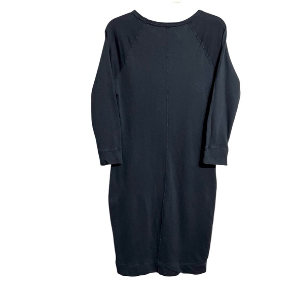 Standard James Perce Womens Raglan French Terry Sweatshirt Dress M Black Casual - Picture 4 of 8